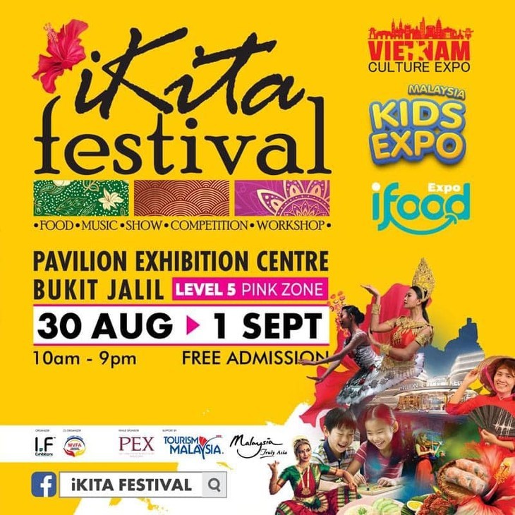 Sự kiện Ikiti Festival 3.0 diễn ra từ 30/8 đến 1/9, tại Kuala Lumpur.