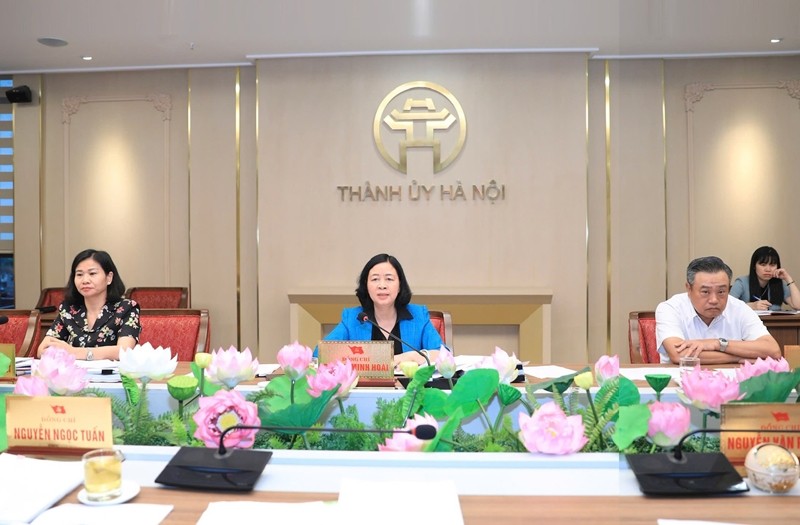 Bí thư Thành uỷ Hà Nội phát biểu. (Ảnh: T.L). Bí thư Thành uỷ Hà Nội phát biểu. (Ảnh: T.L).