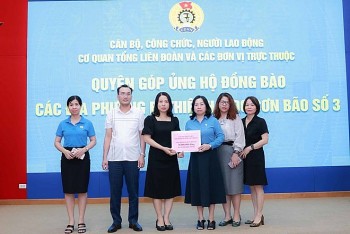 Công đoàn Việt Nam đề nghị mức hỗ trợ đoàn viên, người lao động bị ảnh hưởng bão số 3