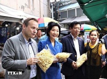 Hàng Việt tạo dấu ấn tại chợ truyền thống Kyungdong (Hàn Quốc)