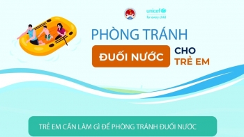 inforgraphics bao ve tre em trong truong hop xay ra thien tai