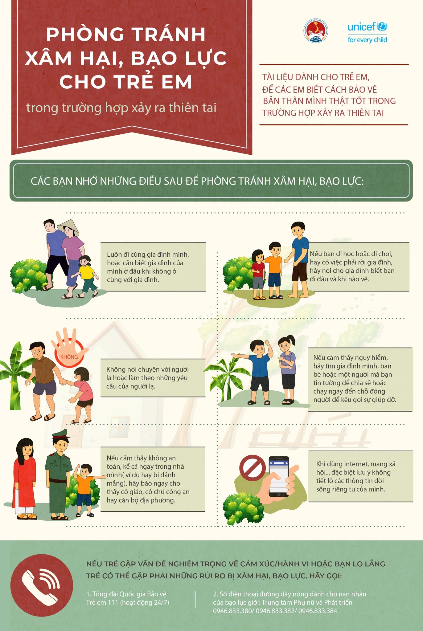 [Inforgraphics] Bảo vệ trẻ em trong trường hợp xảy ra thiên tai