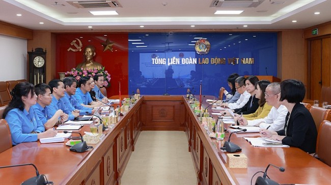 Đẩy mạnh hợp tác giữa Tổng LĐLĐ Việt Nam và Tổng Công hội Trung Quốc