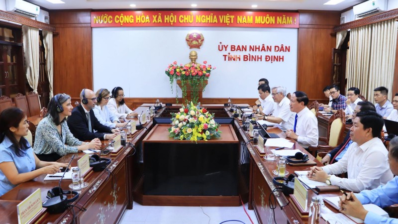 UNDP: sẽ quan tâm đến phụ nữ, trẻ em trong các dự án triển khai tại Bình Định