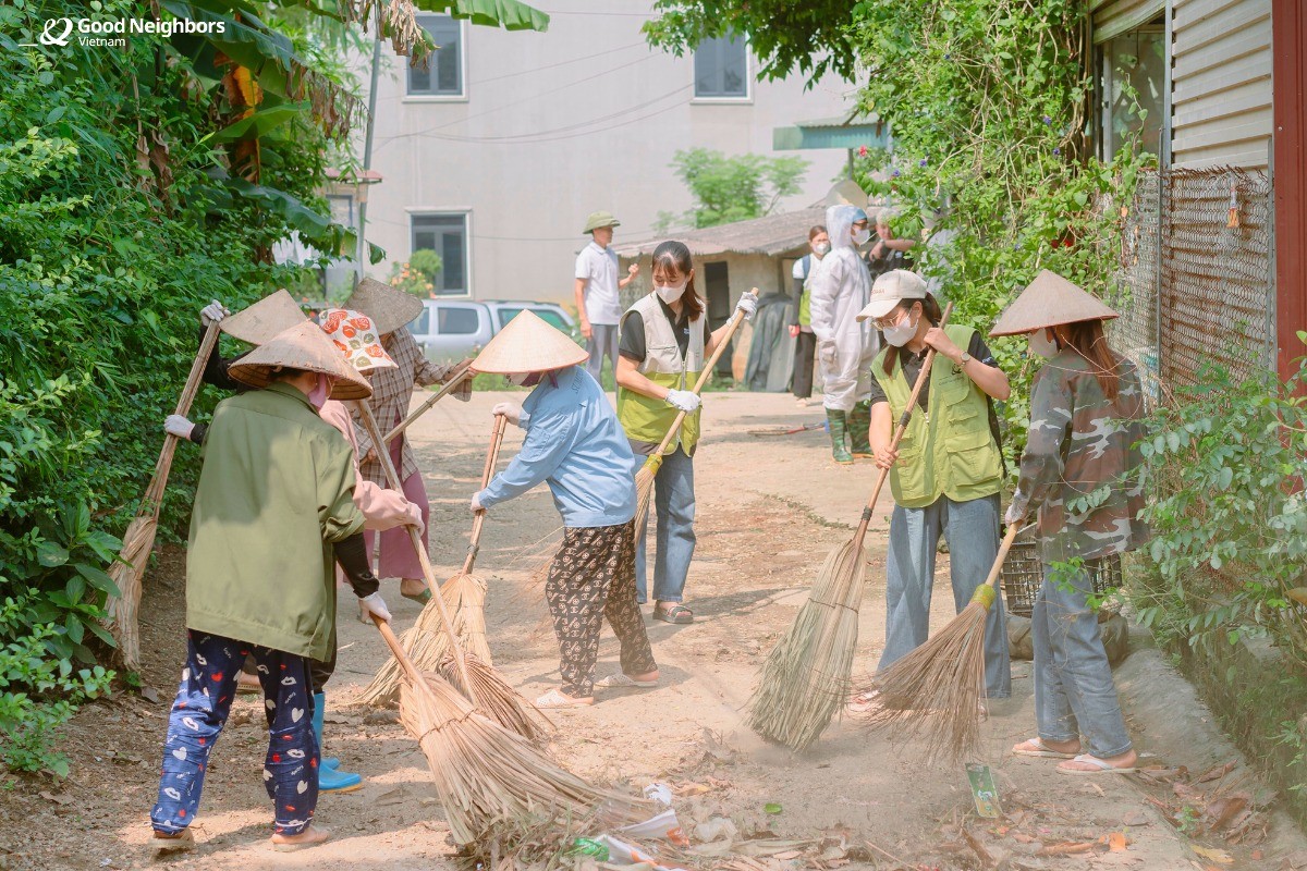 GNI hỗ trợ khử khuẩn và phòng tránh dịch bệnh cho hơn 1.000 hộ gia đình sau bão số 3 tại Tuyên Quang