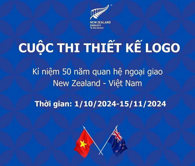 Cuộc thi thiết kế logo kỉ niệm 50 năm thiết lập quan hệ ngoại giao Việt Nam - New Zealand