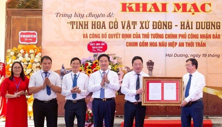 Công nhận Chum gốm hoa nâu Hiệp An thời Trần là bảo vật Quốc gia