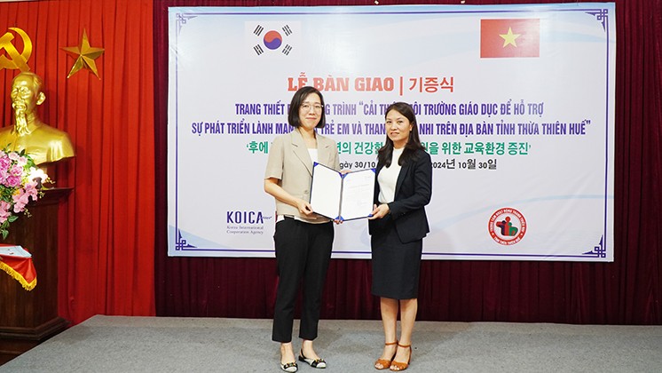 KOICA bàn giao dự án hỗ trợ sự phát triển lành mạnh của trẻ em và thanh thiếu niên tại Thừa Thiên Huế