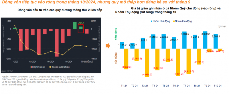 Các quỹ mua nhiều nhất VPB, HVN, VIB trong tháng 10/2024