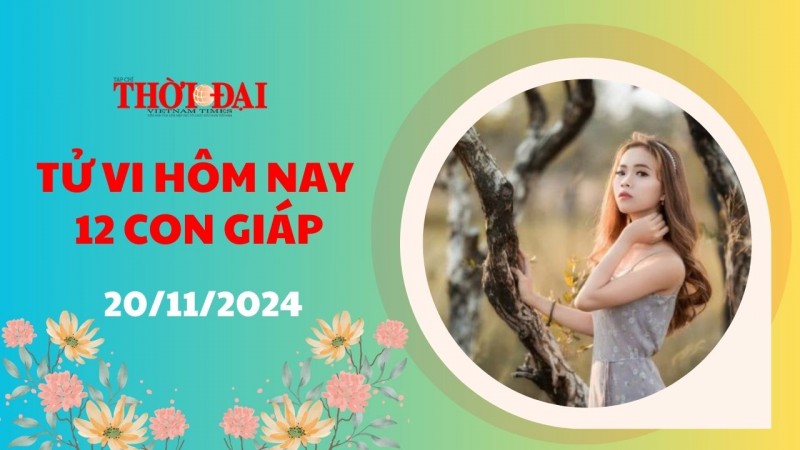 Tử vi hôm nay 12 con giáp 20/11/2024: Mùi có nhiều nỗi buồn Hợi may mắn trong sự nghiệp