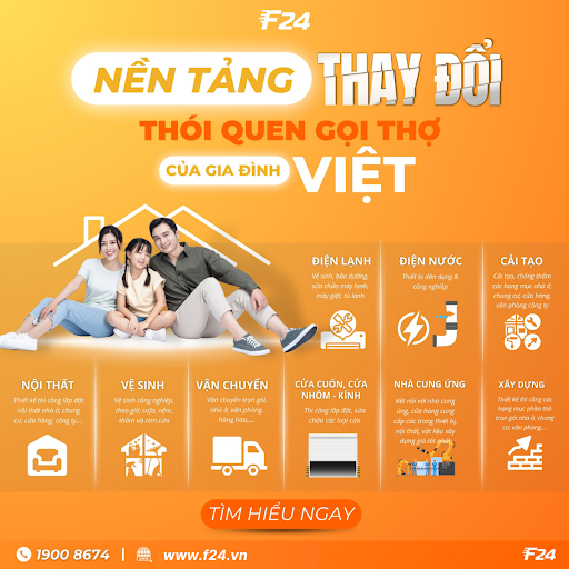 F24 Vietnam - Hệ sinh thái cung cấp đa dạng dịch vụ tiện ích nhà ở và đời sống hiện nay