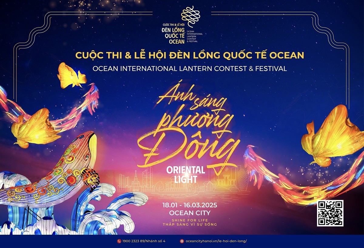 Lễ hội và Cuộc thi đèn lồng quốc tế Ocean City 2025 là điểm đến du xuân không thể không đến của mùa lễ hội năm nay.