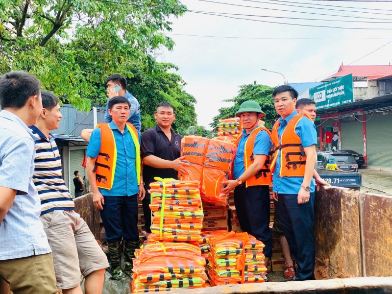 Thái Nguyên: Khẩn trương hỗ trợ đoàn viên, người lao động bị ảnh hưởng từ cơn bão số 3