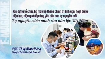 xay dung to chuc chinh tri tinh gon hoat dong hieu luc hieu qua dap ung yeu cau cua ky nguyen moi ky nguyen vuon minh cua dan toc viet nam