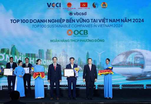 BIDV lần thứ 6 vào top 10 doanh nghiệp bền vững