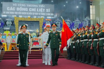 Tiễn biệt 12 quân nhân hy sinh khi diễn tập