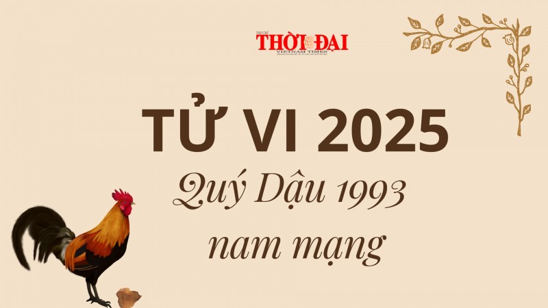 Tử vi năm 2025 tuổi Quý Dậu 1993 nam mạng: Đối mặt với nhiều cơ hội phát triển sự nghiệp