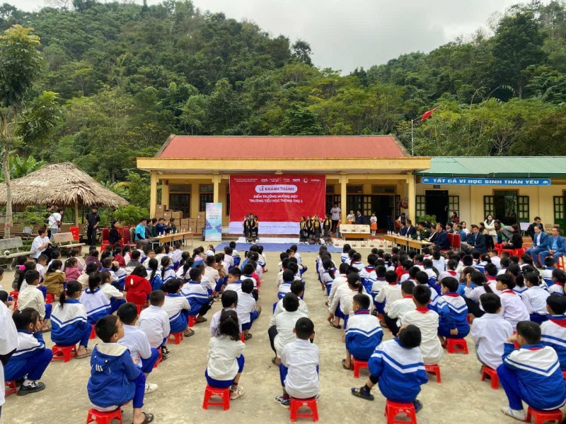 Khánh thành 3 phòng học tại điểm trường Mường Piệt, Nghệ An