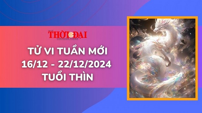 Tử vi tuần mới 16/12 đến 22/12/2024 tuổi Thìn: May mắn, thành công bất ngờ