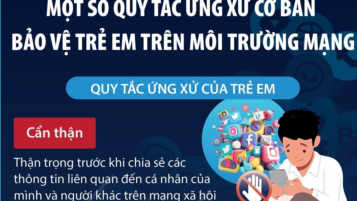 Một số quy tắc ứng xử cơ bản bảo vệ trẻ em trên môi trường mạng