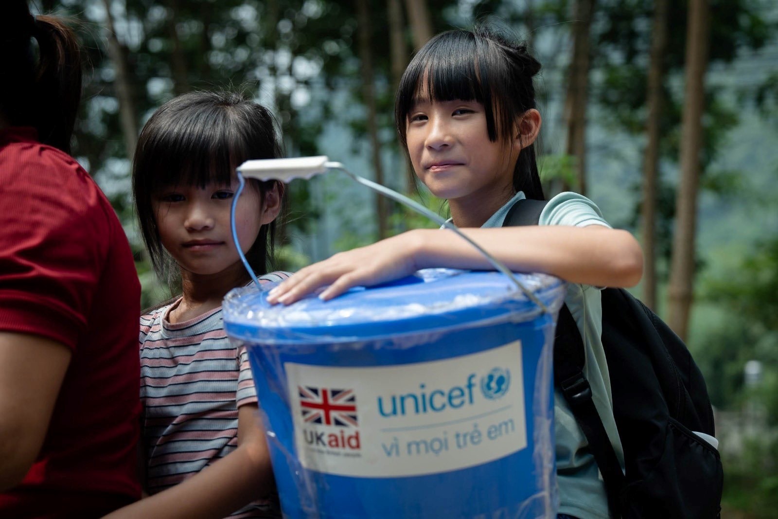 Viện trợ của Vương quốc Anh thông qua UNICEF Việt Nam mang đến Yên Bái các bộ dụng cụ vệ sinh và học tập cho trẻ em. (Ảnh: UNICEF Việt Nam)