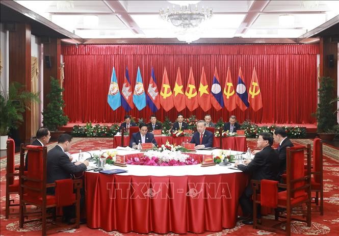 Tăng cường đoàn kết, gia tăng hiệu quả hợp tác, kết nối Việt Nam - Lào - Campuchia Tăng cường đoàn kết, gia tăng hiệu quả hợp tác, kết nối Việt Nam - Lào - Campuchia