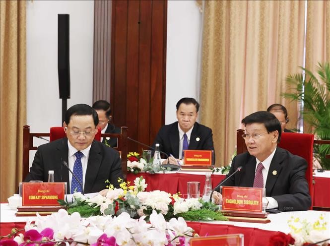 Tăng cường đoàn kết, gia tăng hiệu quả hợp tác, kết nối Việt Nam - Lào - Campuchia Tăng cường đoàn kết, gia tăng hiệu quả hợp tác, kết nối Việt Nam - Lào - Campuchia