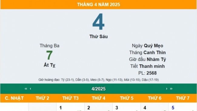Tết Thanh minh 2025 là ngày nào?