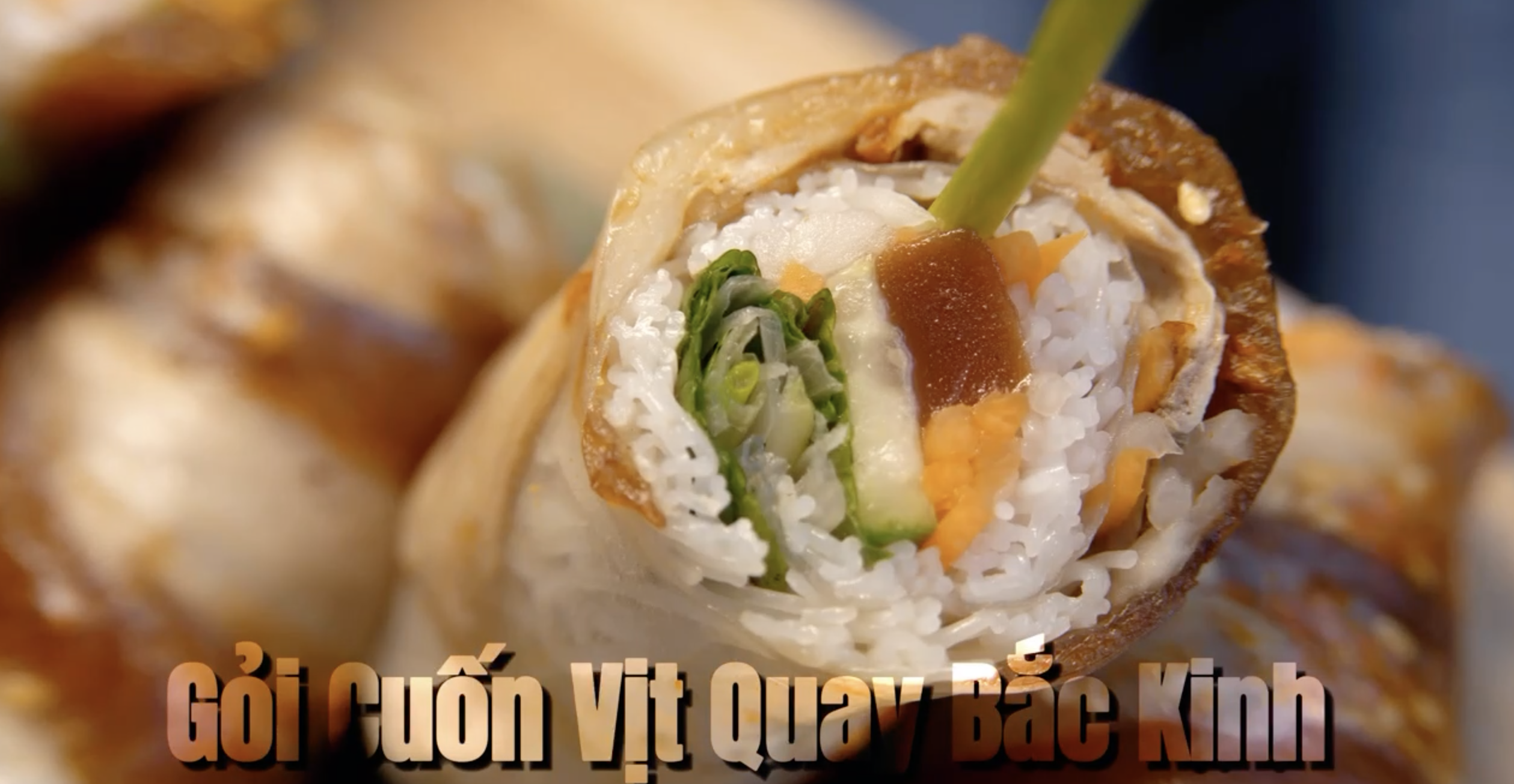 goi cuon vit quay bac kinh mon an viet nam mang huong vi trung quoc
