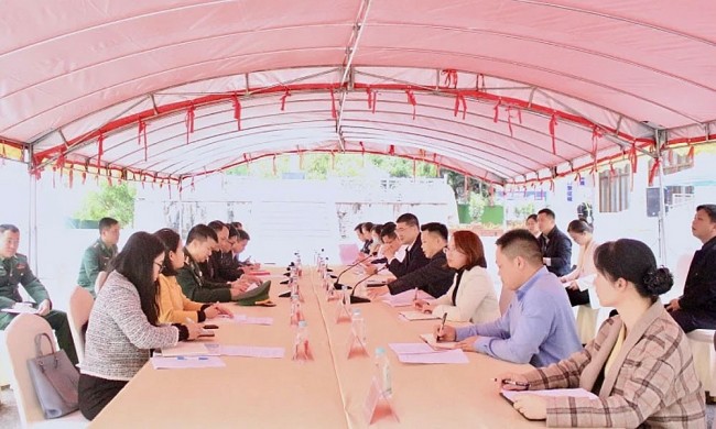 Nà Lầu (Việt Nam) và Pò Chài (Trung Quốc) gắn kết tình làng nghĩa xóm