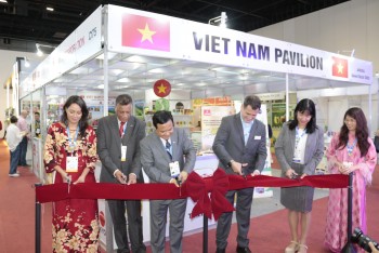 khai truong gian hang viet nam tai trien lam thuc pham va do uong anuga brazil