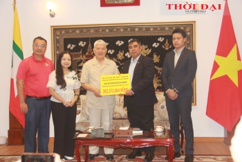 Trao gần 400 triệu đồng hỗ trợ Myanmar khắc phục hậu quả sau động đất