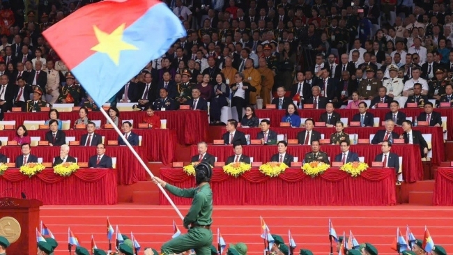 [Ảnh] Lễ diễu binh, diễu hành kỷ niệm 50 năm thống nhất đất nước