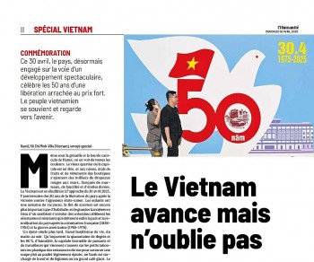 Báo Nhân đạo (Pháp) ra phụ san đặc biệt ngợi ca Chiến thắng 30/4/1975 của Việt Nam