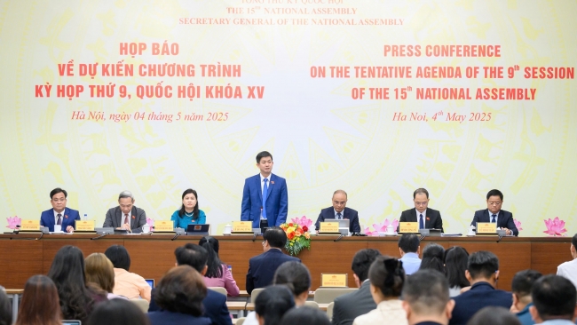 Kỳ họp thứ 9, Quốc hội khóa XV xem xét sửa Hiến pháp, sáp nhập đơn vị hành chính cấp tỉnh