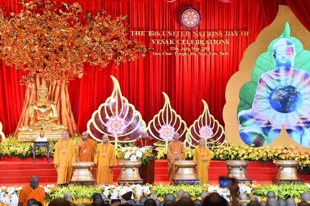 Đại lễ Vesak Liên hợp quốc 2019 ra Tuyên bố chung Hà Nam. (Ảnh: Ban Tổ chức)