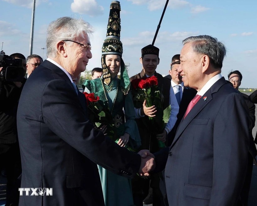 Lễ đón Tổng Bí thư Tô Lâm và Phu nhân thăm cấp Nhà nước Cộng hòa Kazakhstan