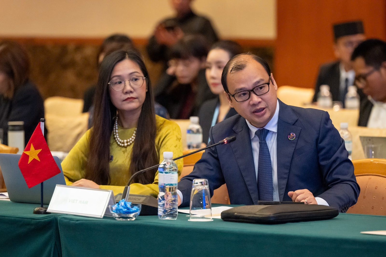 Thứ trưởng Thường trực Bộ Văn hóa, Thể thao và Du lịch Lê Hải Bình phát biểu tại Hội nghị. (Ảnh: icd.gov.vn)