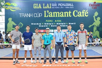 Cặp đôi Việt Nam vô địch sau trận pickleball kinh điển trên sân Gia Lai