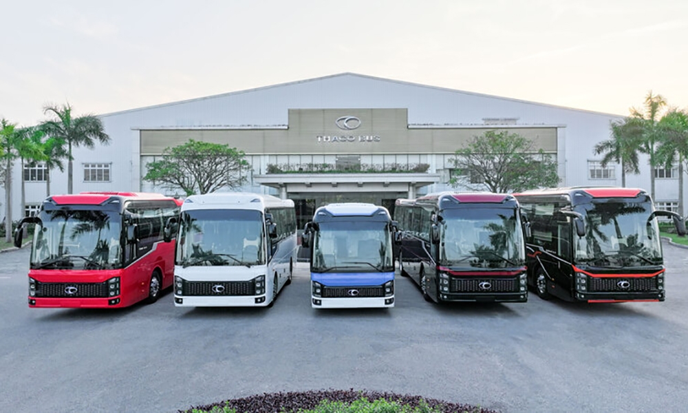 Quảng Nam: Khánh thành dây chuyền công nghệ sản xuất nhà máy THACO Bus và giới thiệu xe bus, xe tải thế hệ mới