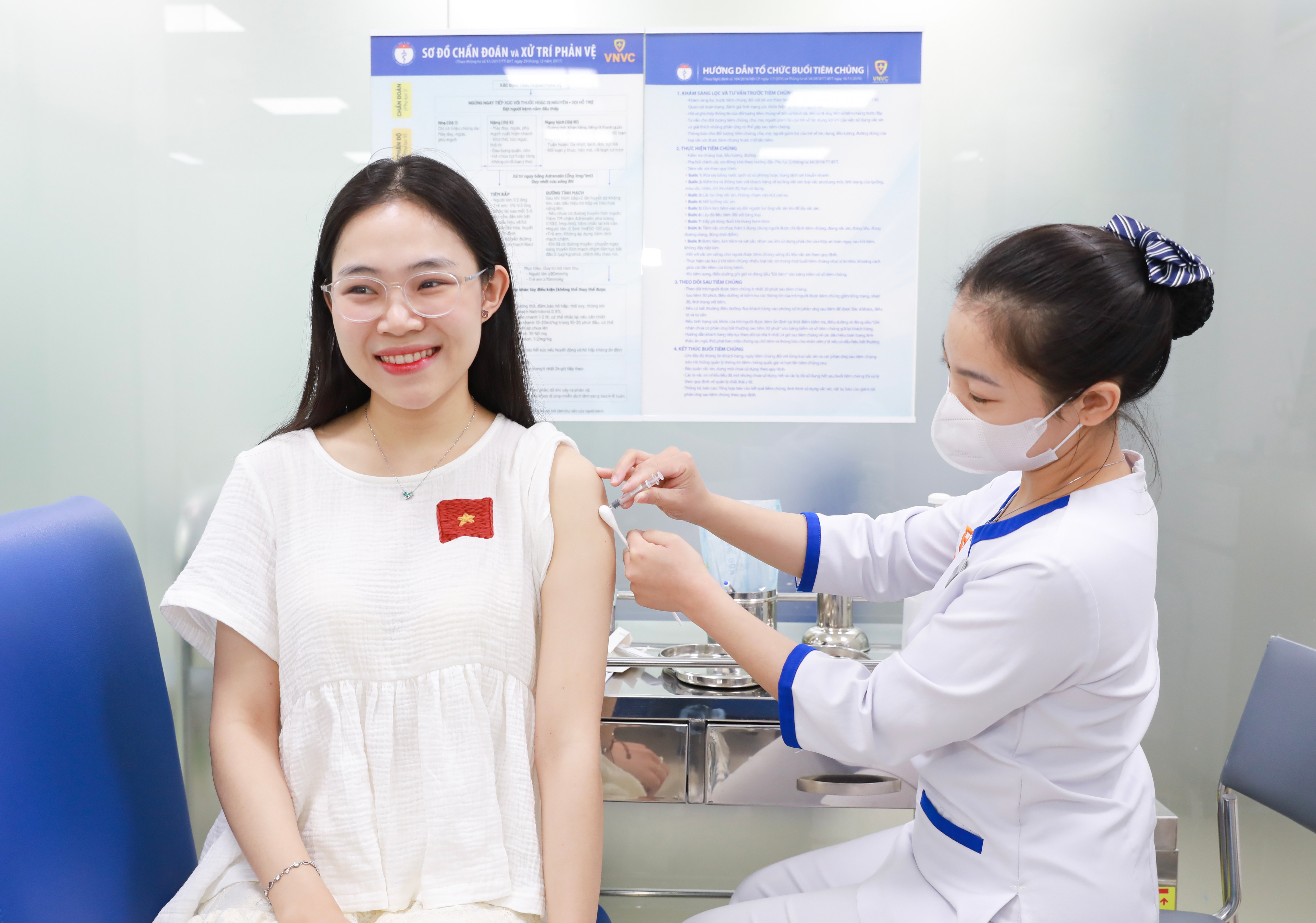 VNVC hiện là công ty sở hữu hệ thống tiêm chủng vắc xin uy tín hàng đầu cả nước với hơn 220 trung tâm quy mô lớn. Ảnh: Mộc Thảo
