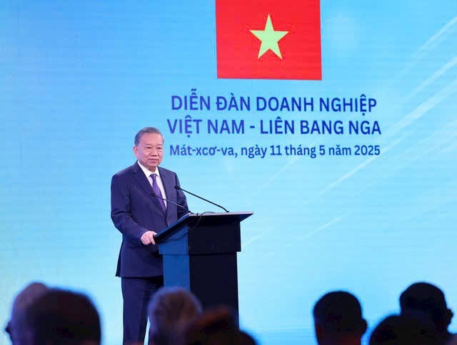 Tổng Bí thư Tô Lâm tại Diễn đàn doanh nghiệp Việt Nam - Liên bang Nga 2025