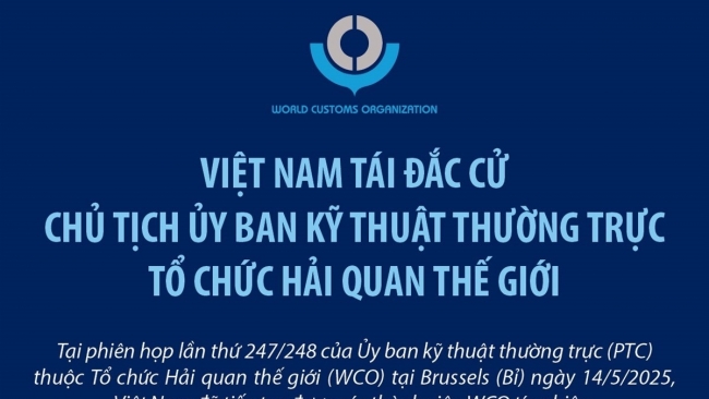 [Infographics] Việt Nam tái đắc cử Chủ tịch Ủy ban kỹ thuật thường trực Tổ chức Hải quan thế giới