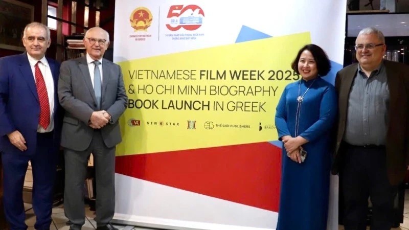  các đại biểu tham dự lễ khai mạc Tuần phim Việt Nam 2025 tại Hy Lạp. (Ảnh: Đại sứ quán Việt Nam tại Hy Lạp)