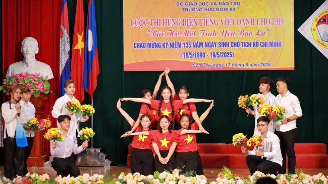 Lưu học sinh Lào, Campuchia thi hùng biện tiếng Việt về Chủ tịch Hồ Chí Minh