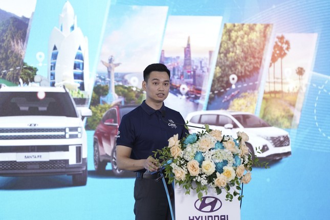 Ông Ngô Tiến Đạt - Phó tổng giám đốc Hyundai Thành Công Việt Nam phát biểu tại sự kiện.