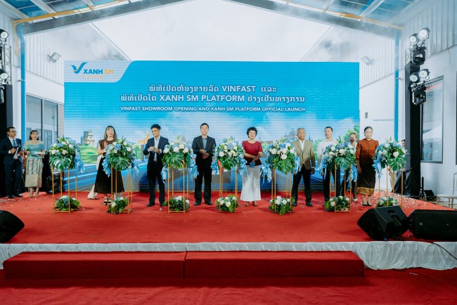 GSM ra mắt nền tảng Xanh SM Platform, chính thức phân phối ô tô điện VinFast VF 3 và VF 5 tại Lào