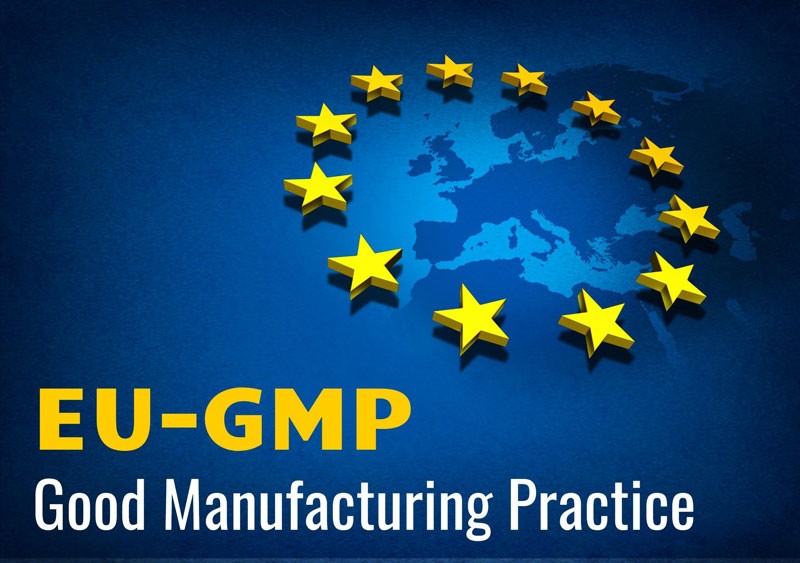 tiêu chuẩn GMP-EU là bộ nguyên tắc, tiêu chuẩn áp dụng đối với toàn bộ quá trình sản xuất từ quá trình nghiên cứu, nhập nguyên vật liệu, quá trình sản xuất đến kiểm tra chất lượng cuối cùng của dược phẩm.