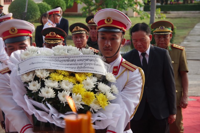 Việt Nam đón nhận hài cốt liệt sĩ hy sinh tại chiến trường Lào