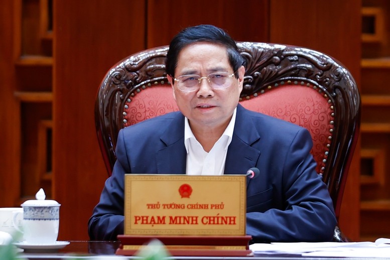 Thủ tướng chủ trì cuộc họp của Thường trực Chính phủ. (Ảnh: Báo Chính phủ)